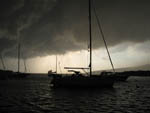 Gewitterstimmung - Yachtcharter Schweden & Mitsegeln